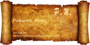 Pokorni Mike névjegykártya